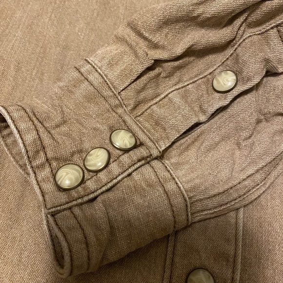 Tecovas Denim Pearl Snap - Coriander - Picture 3 of 4
